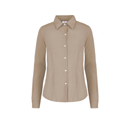 CAMISA YAZ GABARDINA DAMA MANGA LARGA - Vista 4